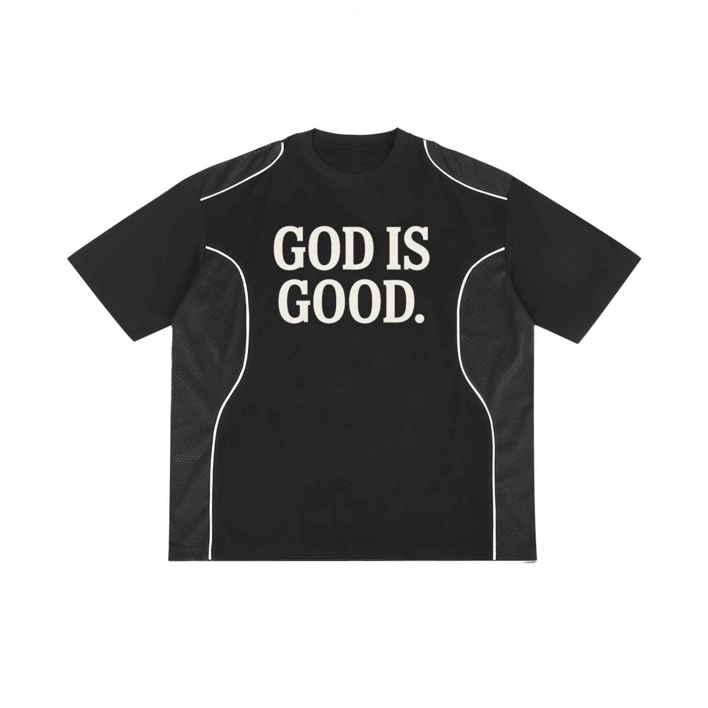 Contrast Piped Panel T-Shirt