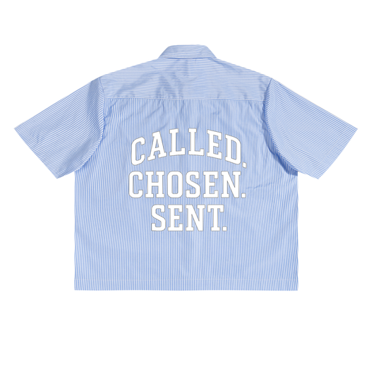 Oversized Vertical Stripe Boxy Shirt
