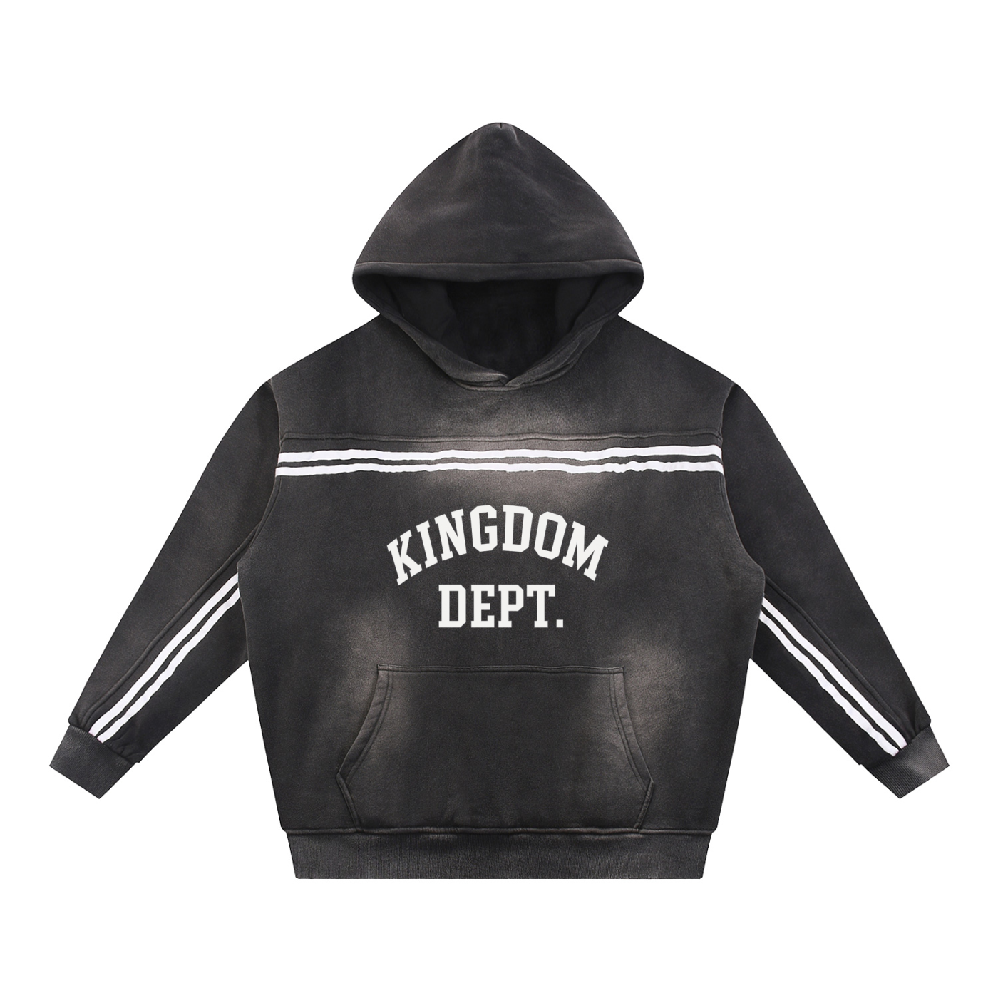 Sun Fade Contrast Tape Fleece Hoodie