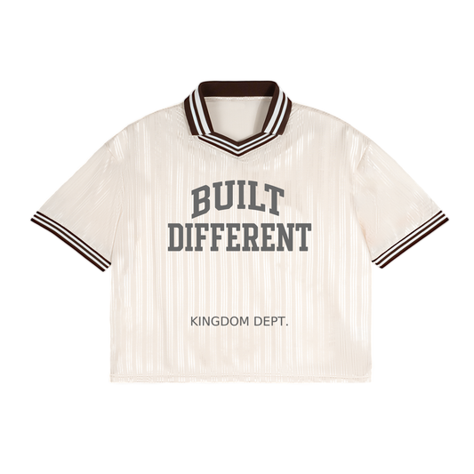 Contrast Stripes Polo Collar T-Shirt