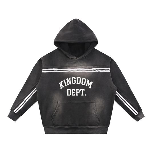 Sun Fade Contrast Tape Fleece Hoodie